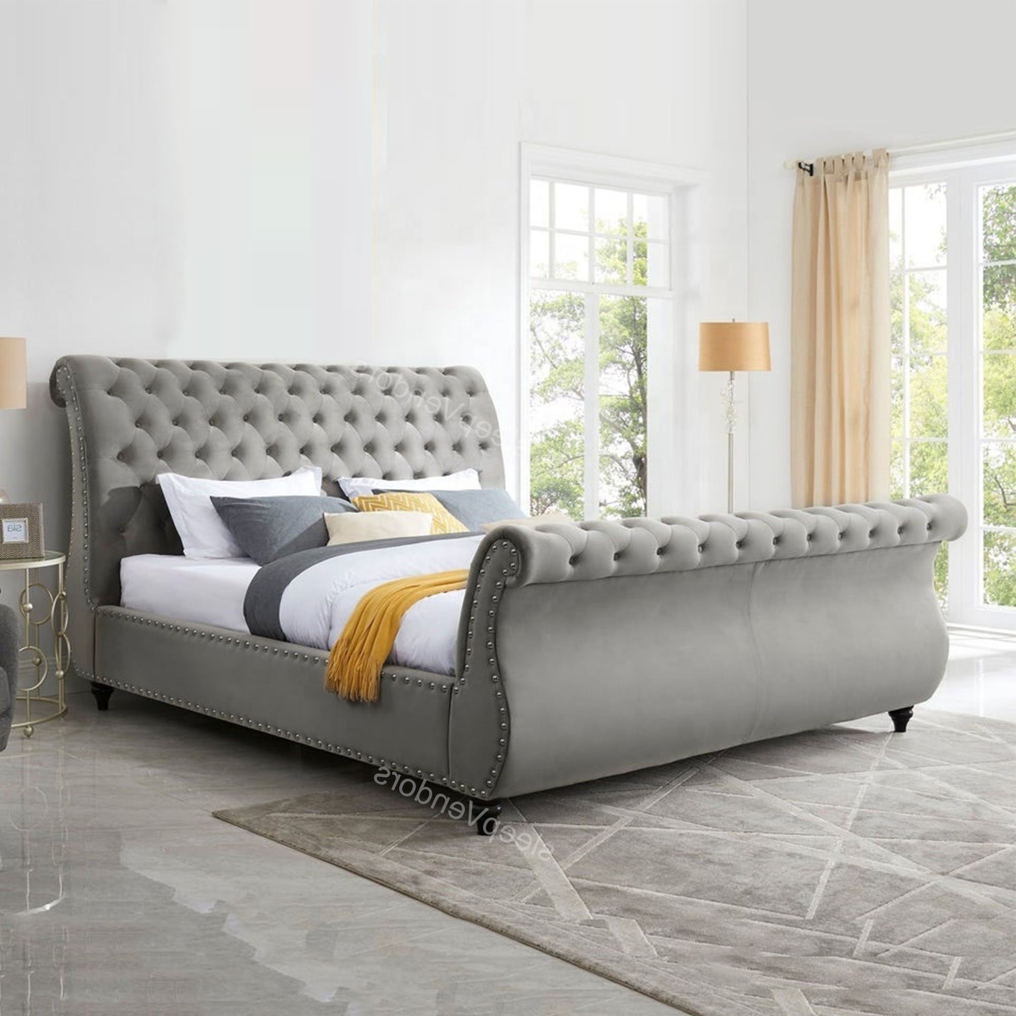 H5035a421e40e4aeb939702e80c5e1434r_2048x2048.jpg Swan Chesterfield Bed Frame - Image 1