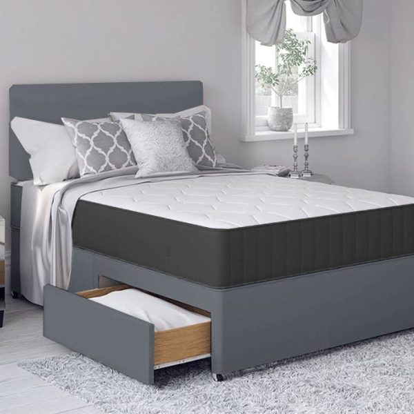 Chelsea Grey Fabric Divan Bed