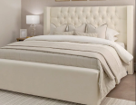 Hanry Luxury Buttoned Wing Chunky Bed - Image 2