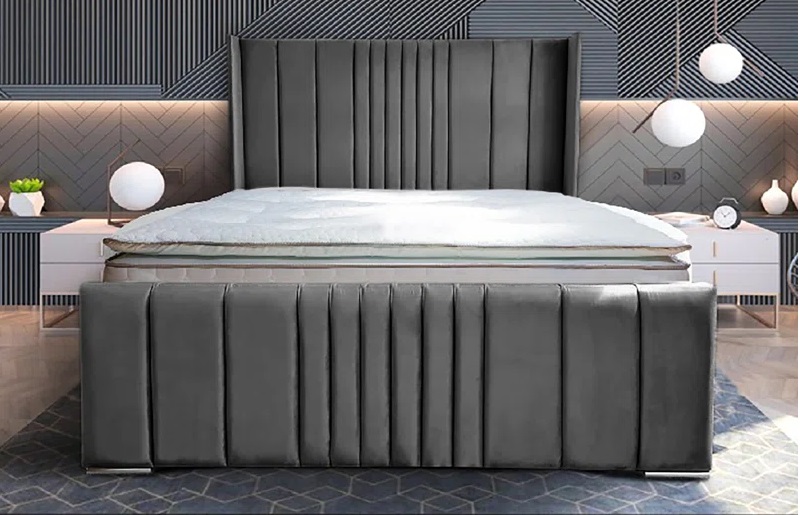 wing upholstered bed Westminster Wing Bed Frame - Image 1